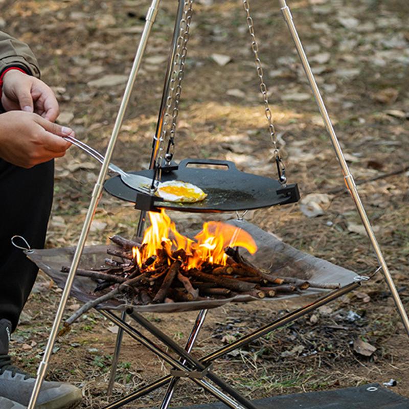 Camping Cooking One Pot - Tripod Kemah luar ruangan, Portable berkemah,