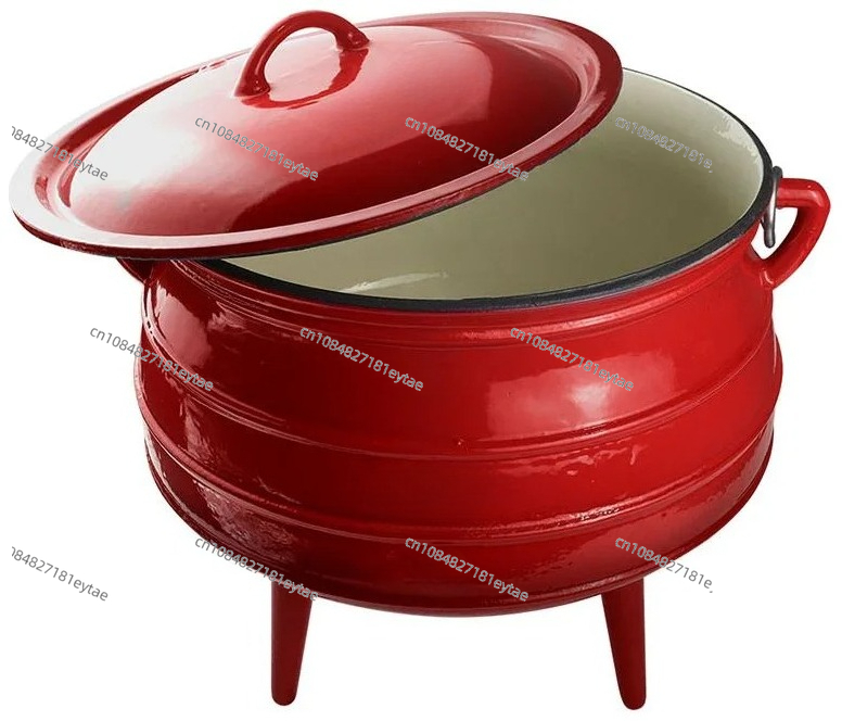Camping Cooking Cast Iron - Panci Potjie Besi Cor Enamel Baru