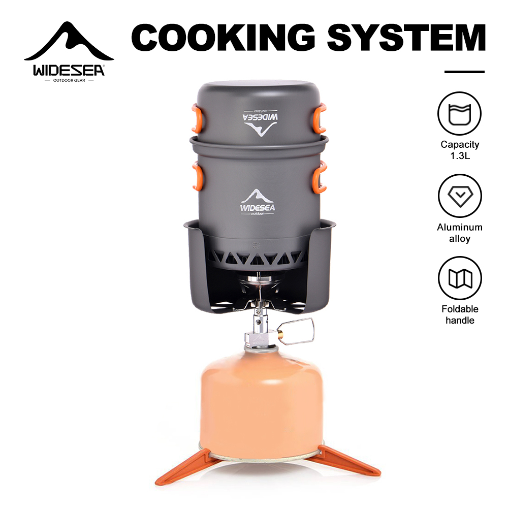 Camping Cooking One Pot - Set Kompor Camping Portabel Widesea Aluminium