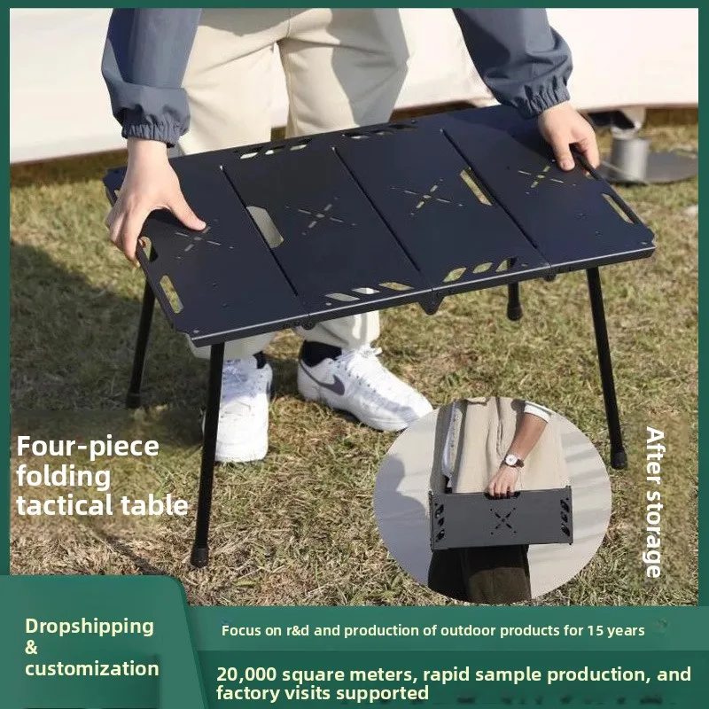 Camping Cooking Table Foldable - Meja lipat dari bahan aluminium alloy,