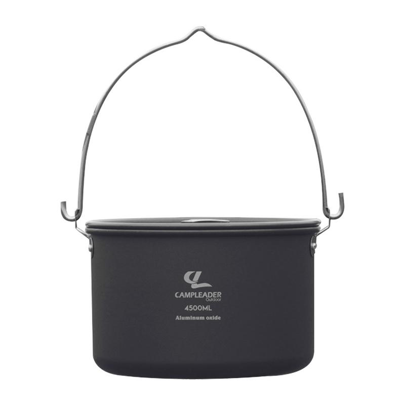 Camping Cooking One Pot - 4.5L berkemah gantung Pot peralatan masak