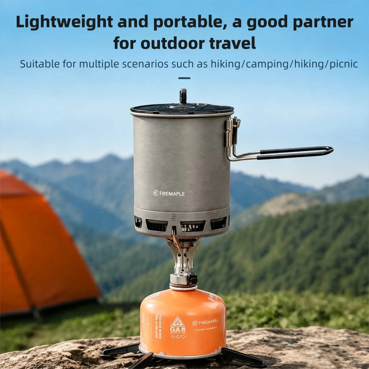Camping Cooking One Pot - Set Peralatan Masak Ultralight untuk Berkemah,
