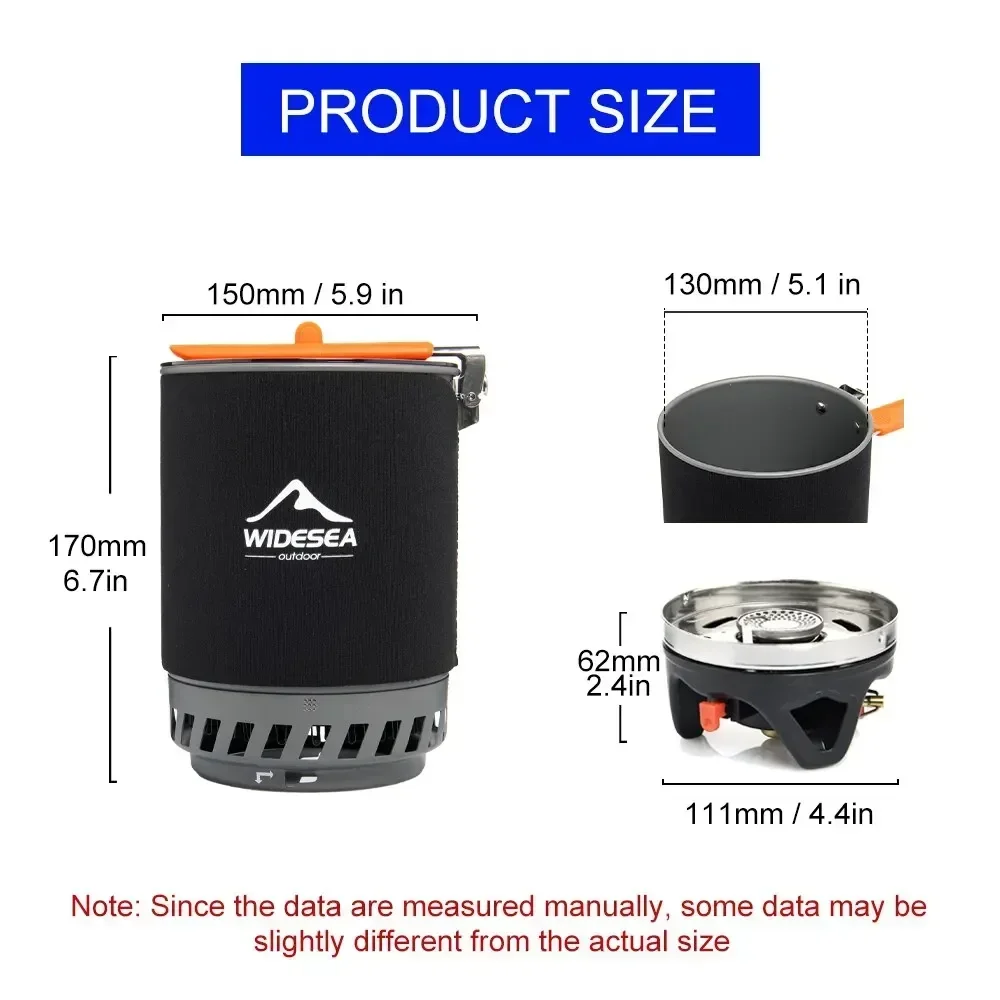Camping Cooking One Pot - Kompor Gas Widesea, Panci Turis, Peralatan