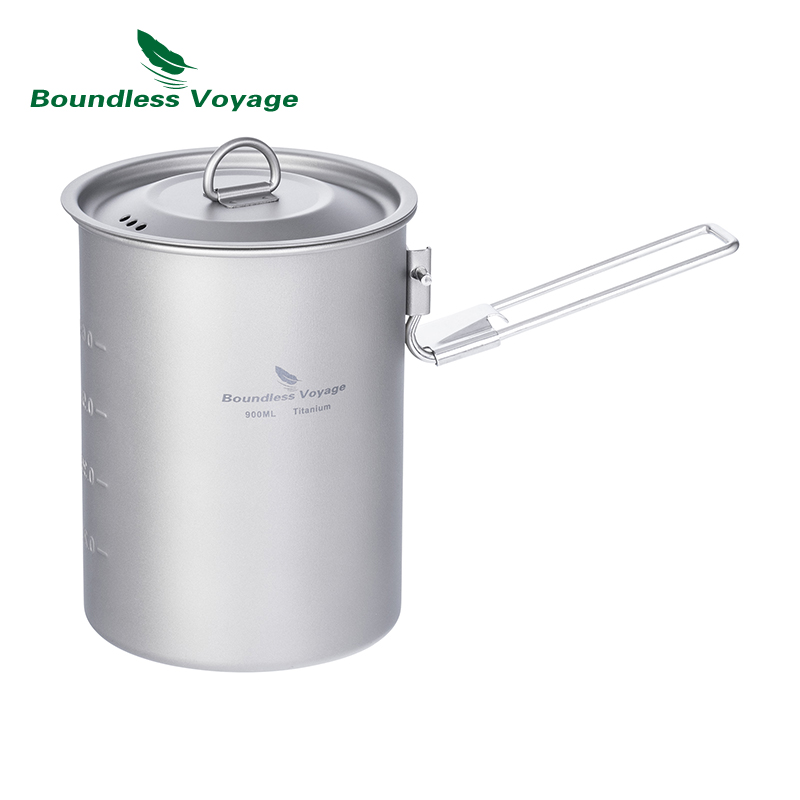 Camping Cooking Kits - Infinity Voyage 900Ml Cangkir Panci Titanium