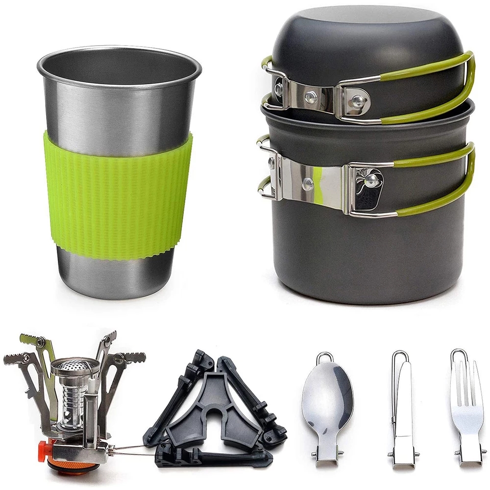 Camping Cooking Kits - Kit Peralatan Masak Berkemah dengan Kompor