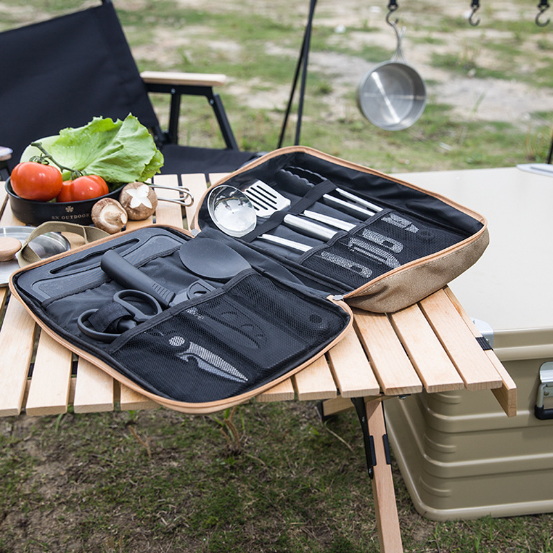 8 Buah Set Peralatan Masak Dap - Camping Cooking Kits ulasan dan harga