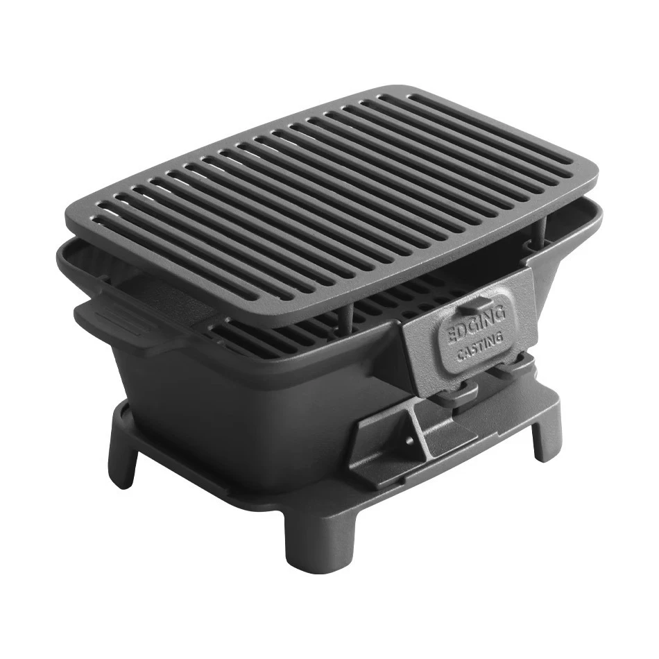 Kompor arang barbekyu tanpa la - Camping Cooking Cast Iron ulasan dan harga