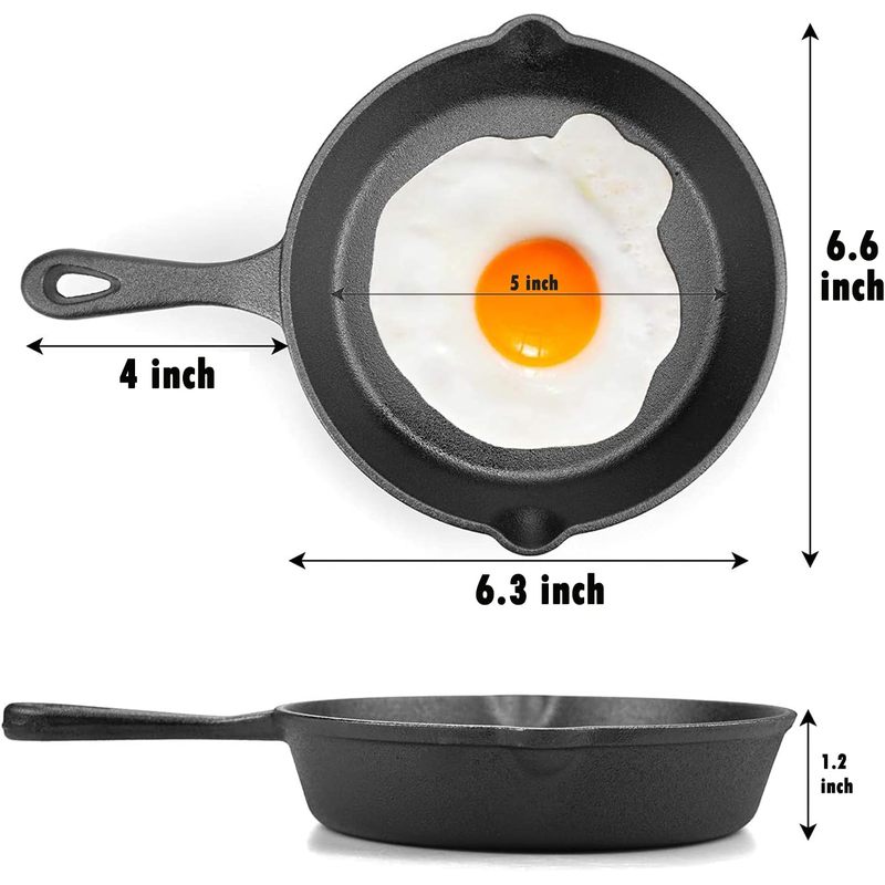 Wajan Besi Cor 6 Inci, Wajan P - Camping Cooking Cast Iron ulasan dan harga