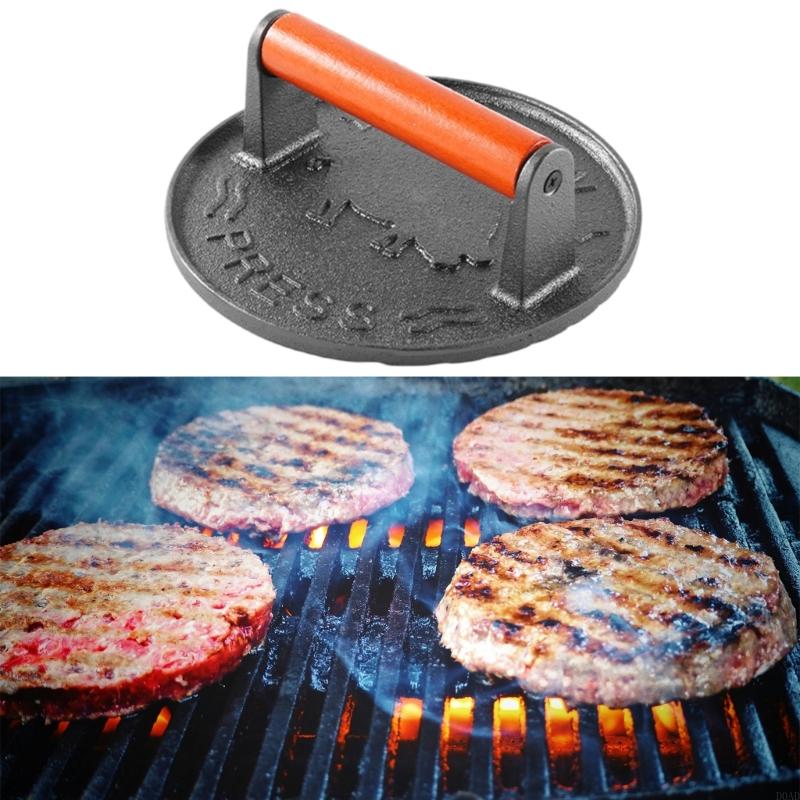 D0AD Tugas Berat Burger Burger - Camping Cooking Cast Iron ulasan dan harga