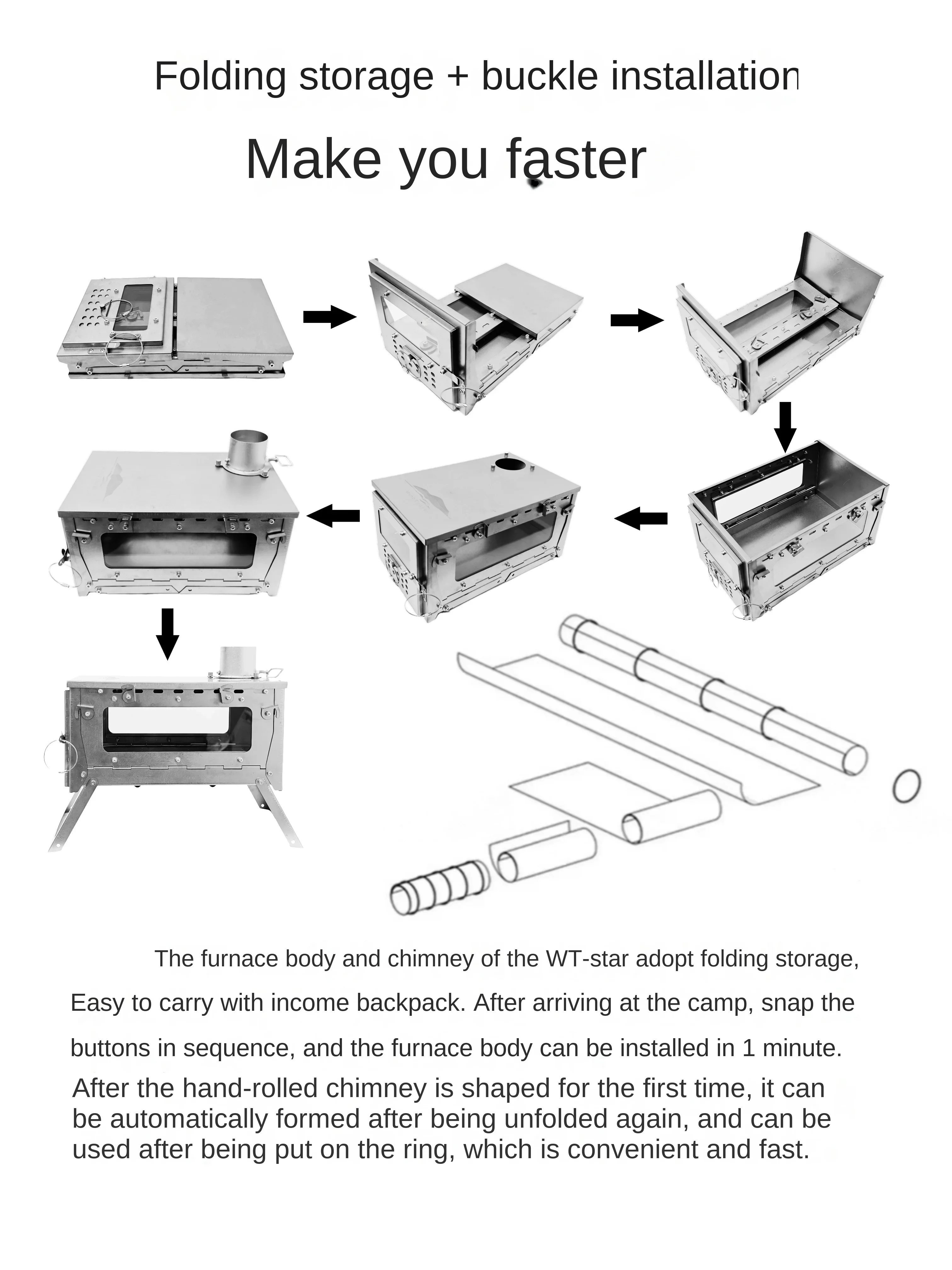 WT Star Ti kompor pemanas lipa - Camping Cooking Drawer ulasan dan harga