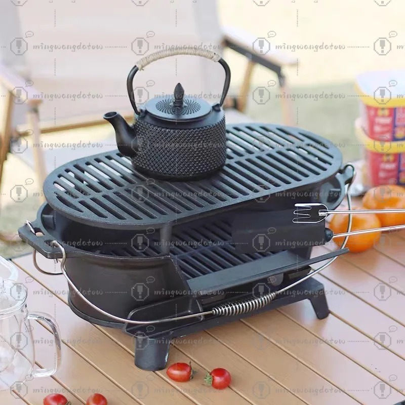 Pemanggang Arang Besi Cor Tanp - Camping Cooking Cast Iron ulasan dan harga