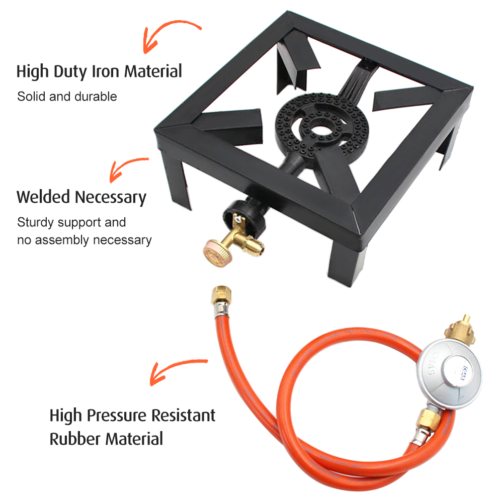 Kompor Gas Tomshoo 8KW dengan  - Camping Cooking Cast Iron ulasan dan harga