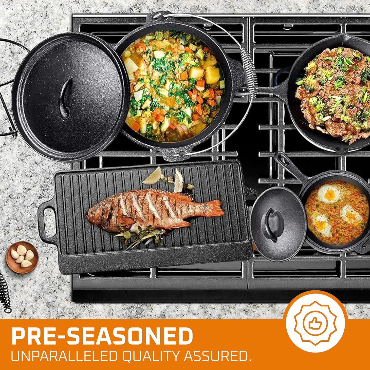 Set Peralatan Memasak untuk Be - Camping Cooking Cast Iron ulasan dan harga