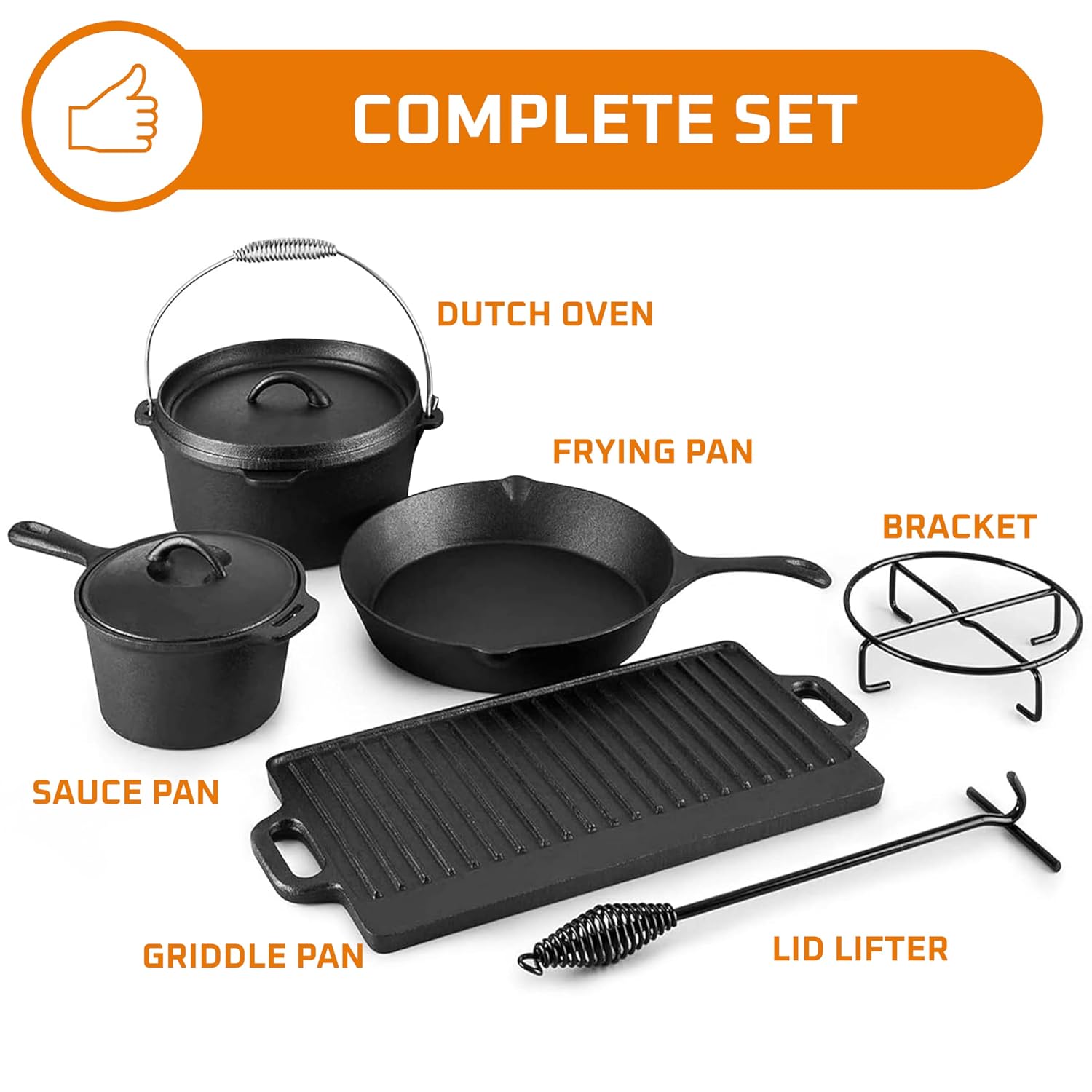 Set Peralatan Memasak untuk Be - Camping Cooking Cast Iron ulasan dan harga
