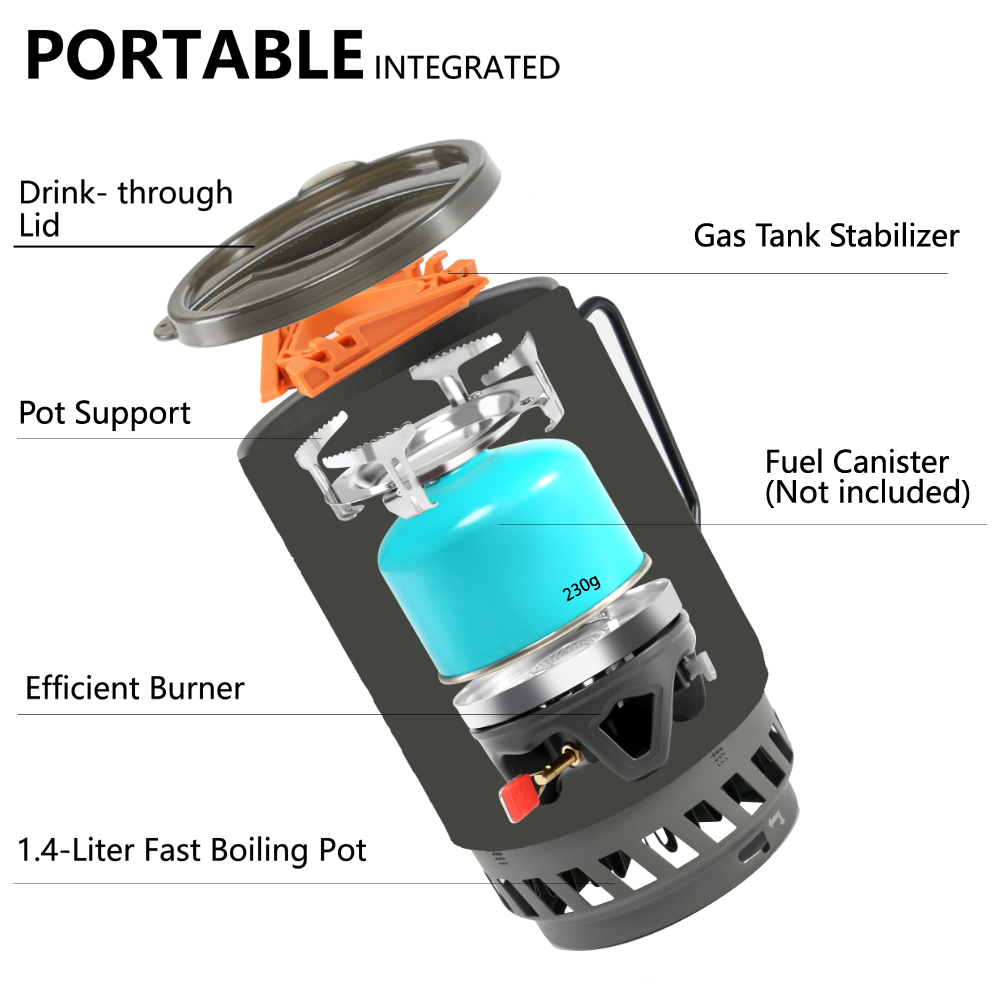 APG kompor berkemah Hiking lua - Camping Cooking One Pot ulasan dan harga