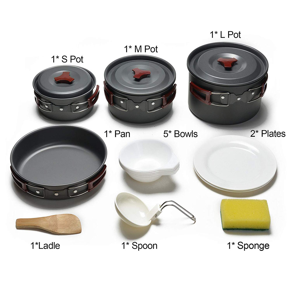 Kit peralatan masak Camping lu - Camping Cooking Kits ulasan dan harga