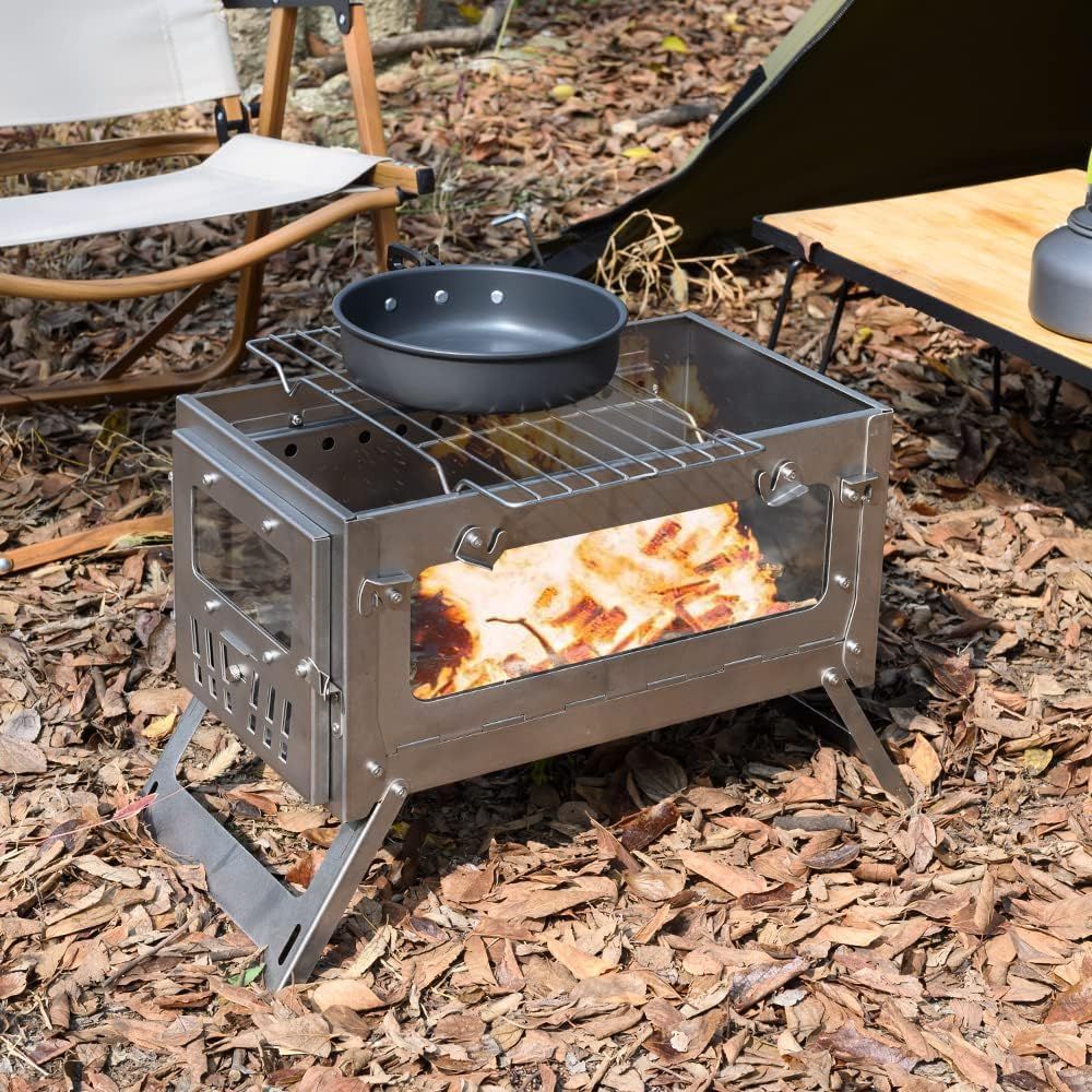 Kompor Tenda Portabel Stainles - Camping Cooking Cast Iron ulasan dan harga