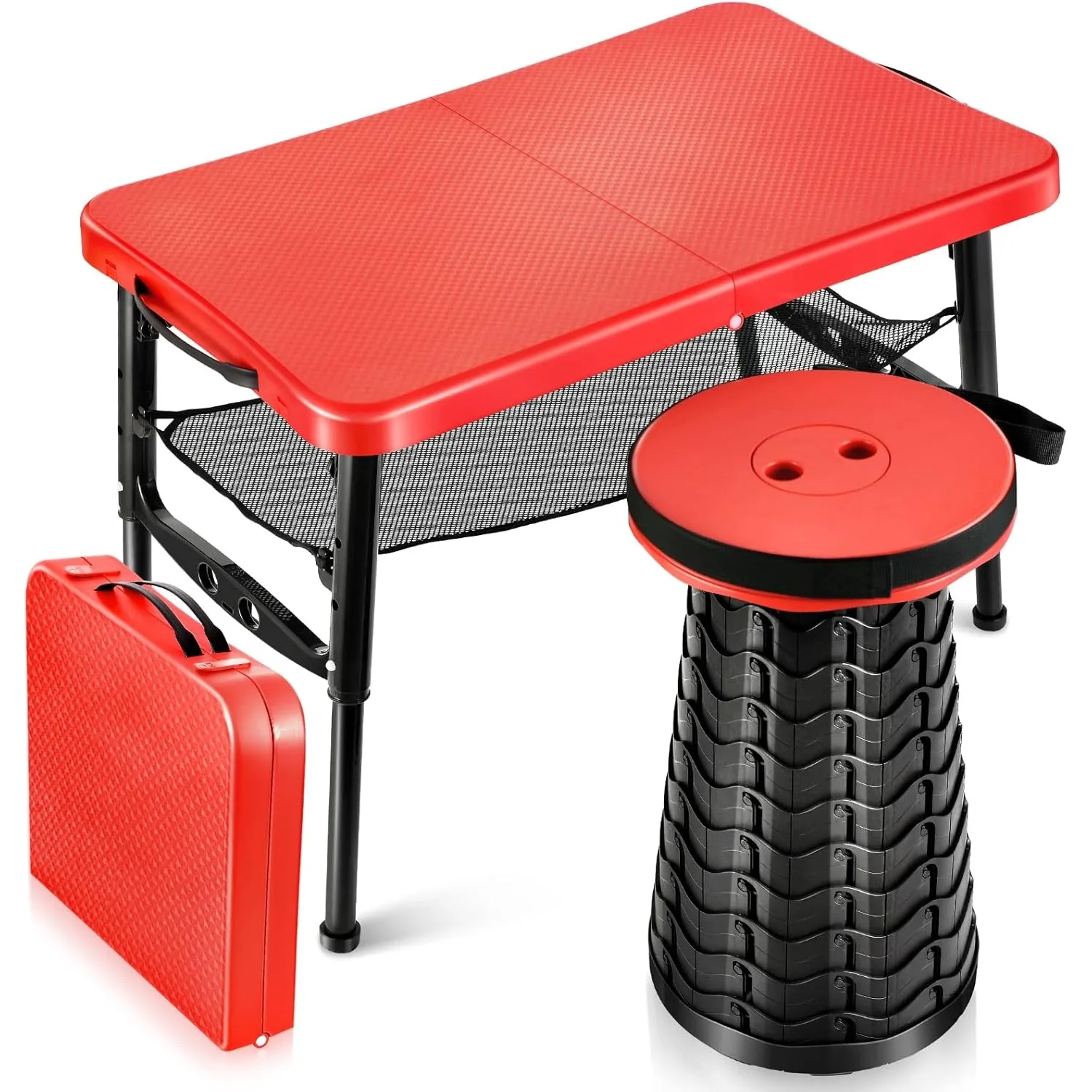 Set Meja & Bangku Lipat Dapat  - Camping Cooking Table Foldable ulasan dan harga